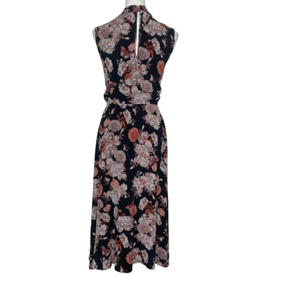 torrid Women's Floral Midi Gauze Mock Neck Pocket Dress Size 4X Fairy Cottage - Picture 4 of 12
